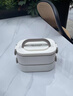 ymer多層保溫飯盒上班族小學(xué)生可微波爐加熱專(zhuān)用便當盒帶飯桶打包餐盒 曬單實(shí)拍圖