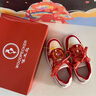 啄木鳥(niǎo)女鞋紅色婚鞋2025秋冬新款新娘鞋平時(shí)可穿厚底增高真皮板鞋新品 大紅色 送定制花一對 36 曬單實(shí)拍圖