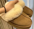 UGG秋季女士經(jīng)典舒適厚底毛拖包頭休閑懶人毛毛鞋勃肯鞋 1122550 CHE|栗色 38 曬單實(shí)拍圖