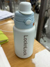 樂(lè )扣樂(lè )扣吸管保溫杯直飲杯學(xué)生水杯背帶雙飲杯316不銹鋼杯子女士熱水瓶 曬單實(shí)拍圖