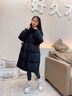 G.duck女大童羽絨服冬季2025新款兒童洋氣初中生女童加厚寬松中長(cháng)款外套 黑色 衣服偏大.不要貪大 150 cm 充絨量245克 曬單實(shí)拍圖