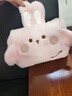 京營(yíng)可拆暖手寶充電熱水袋暖寶寶暖手袋暖腳神器安全防爆生日禮物 【升級款】可拆雙插長(cháng)絨-萌兔粉 曬單實(shí)拍圖