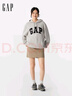 GAP男女裝春季款貼布繡logo連帽衫衛衣經(jīng)典上衣美版 灰色 868453 XS 美碼 S亞洲碼175/88A 曬單實(shí)拍圖