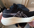 亞瑟士ASICS跑步鞋女鞋緩震透氣運動(dòng)鞋旗艦跑鞋GEL-NIMBUS 26 LITE-SHOW 黑色/黑色 38 曬單實(shí)拍圖