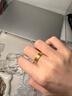 金至尊（3DG Jewellery）黃金戒指光面活口999足金戒指結婚三金男女款生日禮物計價(jià) 男款-金重6.82克（以實(shí)際克重多退少補） 曬單實(shí)拍圖