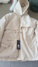 羅蒙（ROMON）派克服女冬季加絨棉服2025年新款收腰顯瘦小個(gè)子加厚棉衣棉襖外套 米白色 M 曬單實(shí)拍圖