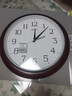 SEIKOSEIKO日本精工時(shí)鐘家用鐘表15英寸客廳簡(jiǎn)約實(shí)木φ38cm大掛鐘 深棕 曬單實(shí)拍圖