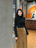 貓人小立領(lǐng)打底衫女內搭可外穿秋冬基礎款簡(jiǎn)約百搭修身長(cháng)袖上衣女 漫暮黑 【零碳暖膚 羊毛發(fā)熱 打底衫長(cháng)袖款】 L 【推薦100-120斤】 曬單實(shí)拍圖
