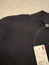 優(yōu)衣庫女裝羅紋高領(lǐng)T恤/長(cháng)袖小高領(lǐng)內搭25秋冬新款479588 09 黑色 M /160/84A 曬單實(shí)拍圖
