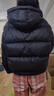 艾萊依陳都靈同款女士羽絨服2025泡芙短款連帽抽繩保暖冬外套 月夜黑M 曬單實(shí)拍圖