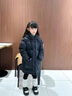G.duck兒童羽絨服2026新款女童寶寶中長(cháng)款大毛領(lǐng)派克服加厚韓版冬季外套 黑色狐貍毛領(lǐng) 90 cm 曬單實(shí)拍圖