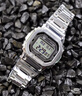 卡西歐（CASIO）手表小方塊GSHOCK銀金塊太陽(yáng)能藍牙電波多功能運動(dòng)電子石英表禮物 GMW-B5000D-1 全金屬小銀方塊 曬單實(shí)拍圖