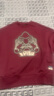 EVISU福神 男女同款佛頭印花復古休閑圓領(lǐng)寬松衛衣 酒紅色 L 【建議選小1-2尺寸】 曬單實(shí)拍圖