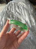 緬甸冰種翡翠手鐲玉手鐲淺綠飄花手鐲飄綠正圈冰糯種玉鐲子女款 57圈口 曬單實(shí)拍圖