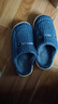 小熊小兔新款秋冬季情侶保暖學(xué)生男拖鞋女厚底防滑外穿居家棉拖鞋 小熊小兔棉拖-藏青色 42-43 適合41-42 曬單實(shí)拍圖