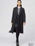 優(yōu)衣庫合作款/女裝長(cháng)大衣/25秋冬新款479666 08 深灰色 M 曬單實(shí)拍圖