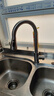 九牧全銅水龍頭廚房洗菜盆洗碗池冷熱水可抽拉式多功能家用伸縮水龍頭 一鍵止水拉絲 曬單實(shí)拍圖