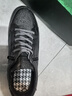 木林森（MULINSEN）男鞋頭層牛皮透氣軟底套腳休閑板鞋 42碼 黑色 22067 曬單實(shí)拍圖