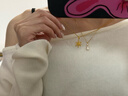 周六福（ZLF）  黃金吊墜女款5G足金雪花清新甜美簡(jiǎn)約掛墜 計價(jià) 1.33g 曬單實(shí)拍圖