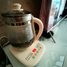 九陽(yáng)（Joyoung）0膠水養生壺 1.5L煮茶器 玻璃花茶壺 316不銹鋼燒水壺電熱水壺 WY301 曬單實(shí)拍圖