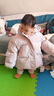 童泰（TONGTAI）寶寶羽絨服外套冬季兒童衣服男女童鴨絨服五防連帽上衣紫色100cm 曬單實(shí)拍圖