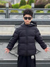 G.duck小黃鴨童裝男童羽絨棉服冬季兒童外套冬裝加厚假兩件棉衣男孩棉襖 黑色【假兩件】 高品質(zhì)羽絨棉 130 建議120-130cm7-8歲cm 曬單實(shí)拍圖