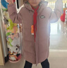 雪中飛（SNOWFLYING）兒童羽絨服男女童中大童冬季新款御寒保暖加厚長(cháng)款童裝藕粉140 曬單實(shí)拍圖