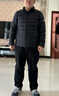 伯希和（Pelliot）【經(jīng)典2.0】戶(hù)外排骨羽絨服男女800蓬鵝絨輕薄立領(lǐng)沖鋒衣內膽外套 男曜石黑 | 東麗面料 1000清潔度 L 曬單實(shí)拍圖