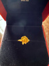 周大福 玫瑰花開(kāi)口戒黃金戒指(工費180)約7.05g EOF1093新年禮物 曬單實(shí)拍圖