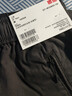 優(yōu)衣庫女裝休閑廓形長(cháng)褲/系腰帶彎刀鐮刀褲子481028 481028/09黑色 M 曬單實(shí)拍圖