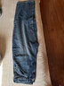 優(yōu)衣庫女裝男裝寬松廓形牛仔褲/彎刀鐮刀褲子25秋冬新款479000 67 海藍色 28 /160/70A 曬單實(shí)拍圖