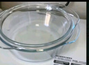 品喻（PINYU）玻璃雙耳透明玻璃碗帶蓋微波爐碗耐熱湯碗面碗沙拉碗泡面蒸蛋羹碗 曬單實(shí)拍圖