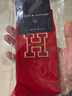 Tommy Hilfiger25春夏新款男裝簡(jiǎn)約字母提花微彈商務(wù)休閑運動(dòng)紅色中筒襪子 中國紅612 1雙 均碼 曬單實(shí)拍圖