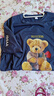 清倉撿漏尾單大牌剪標專(zhuān)柜撤回寬松百搭短袖中長(cháng)款印花t恤女 98藏青色【白袖卡通熊】 2XL 建議140-160斤 曬單實(shí)拍圖