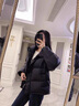 妍莉芬（yanlifen）羽絨棉服女裝2025年冬季新款女士棉衣外套高檔衣服加厚面包服棉襖 黑色 M（建議：90-108斤） 曬單實(shí)拍圖