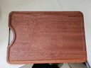 雙槍烏金檀菜板 百年齡整木砧案板家用切菜食品抗菌防霉實(shí)木40*27*2.5 曬單實(shí)拍圖
