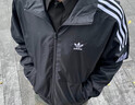 adidas休閑簡(jiǎn)約三條紋梭織立領(lǐng)夾克外套男裝秋季阿迪達斯三葉草   黑色（推薦選大一碼）   M 曬單實(shí)拍圖