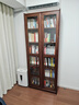雅華香舍新中式實(shí)木書(shū)柜現代簡(jiǎn)約黑胡桃木落地儲物柜客廳書(shū)房展示柜組合 長(cháng)門(mén)玻璃書(shū)柜 組合 曬單實(shí)拍圖