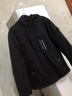 才俏棉服男男士棉服秋冬季男休閑夾克加絨男裝韓版修身青年工裝上衣 薄款768黑色 L 100-118斤 曬單實(shí)拍圖