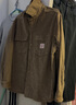 Levi's李維斯秋冬工裝巴恩風(fēng)男士美式復古寬松休閑燈芯絨襯衫外套 駝色 M 曬單實(shí)拍圖