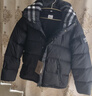 桐系周冬雨同款羽絨服B家男女短款可拆袖子馬甲連帽加厚外套 黑色 M (115-135斤) 曬單實(shí)拍圖