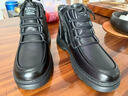 奧康新款高幫鞋真皮羊毛加絨保暖加厚雪地靴子軟底防滑爸爸鞋冬季棉鞋 黑色 真皮羊毛 42 曬單實(shí)拍圖