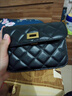 葉余感小包包女2025新款小金球菱格鏈條包單肩包小方包百搭斜挎包 黑色 曬單實(shí)拍圖