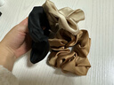 巧丂 時(shí)尚緞面大腸發(fā)圈女 頭繩高級感扎頭發(fā)皮筋黑色馬尾發(fā)飾頭飾 【黑+杏+咖啡】3色裝 曬單實(shí)拍圖
