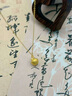 中國黃金（CHINA GOLD）平安果黃金項鏈女足金蘋(píng)果吊墜生日情人節禮物送女友老婆 足金吊墜金重約0.5g*贈銀鏈【甄選禮盒】 曬單實(shí)拍圖