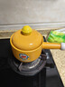 愛(ài)仕達（ASD） 砂鍋 家用高顏值陶瓷煲煲湯耐高溫石鍋燉鍋煎藥煮粥燉燜飯沙鍋 【哆啦A夢(mèng)】奶煲 黃色 1.6L 曬單實(shí)拍圖