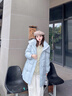 香影張予曦同款舒芙蕾藍色羽絨服女中長(cháng)款2025冬季新款白鴨絨外套 航線(xiàn)藍 S 曬單實(shí)拍圖