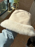 MINISO名創(chuàng  )優(yōu)品漁夫帽女冬季毛絨時(shí)尚盆帽保暖大頭圍防風(fēng)可收納防寒帽子 淡雅米【時(shí)尚顯白百搭/日常顯臉小】 均碼 曬單實(shí)拍圖