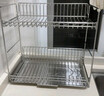 無印良品（MUJI）不銹鋼 雙層瀝水籃 廚房置物架碗架臺(tái)面碗碟架水池收納架 曬單實(shí)拍圖