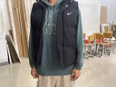 斷碼羽絨馬甲男秋冬款白鴨絨青少年加厚大碼保暖外穿背心加絨外套 黑色908 3XL 適合150到165斤穿 曬單實(shí)拍圖